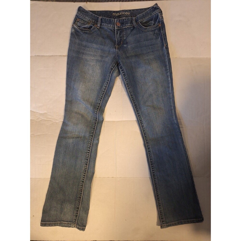 Women’s Lot of 2 Jeans Blue Medium Wash 5-Pocket Levi 6M Maurice's 5/6 Reg 29"